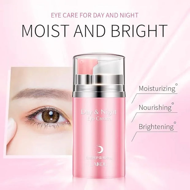 Rose Essential Oil Day and Night Eye Cream, Eye Cream for Dark Circles & Puffiness, Moisturizing Hydrating Fade Fine Lines...