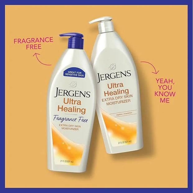 Jergens Ultra Healing Dry Skin Lotion, Hand and Body Moisturizer for Quick Absorption into Extra Dry Skin with Hydralucenc...