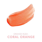 Beauty For Real Lip Gloss + Shine, Orange Rush - Bright Coral Orange - Non-Sticky Plumping & Hydrating Gloss - Light & Mir...