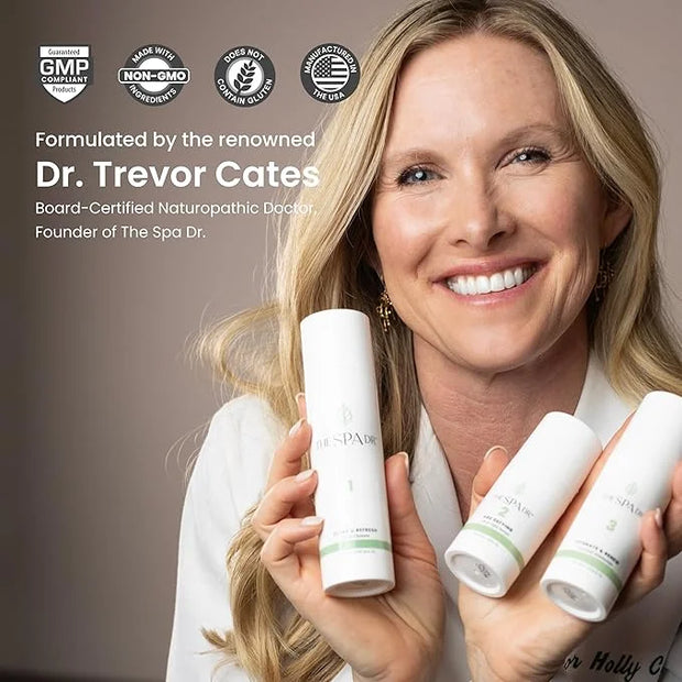 The Spa Dr. 3-Step Age-Defying Skincare System - Antiaging SkinCare Set for Women - Anti Aging Skin Care Sets for Women - ...