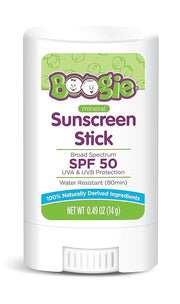 Baby Sunscreen Stick by Boogie, Mineral Sunscreen SPF 50, Travel Size Sunblock for Kids, FSA/HSA Eligible, Zinc Oxide, Wat...