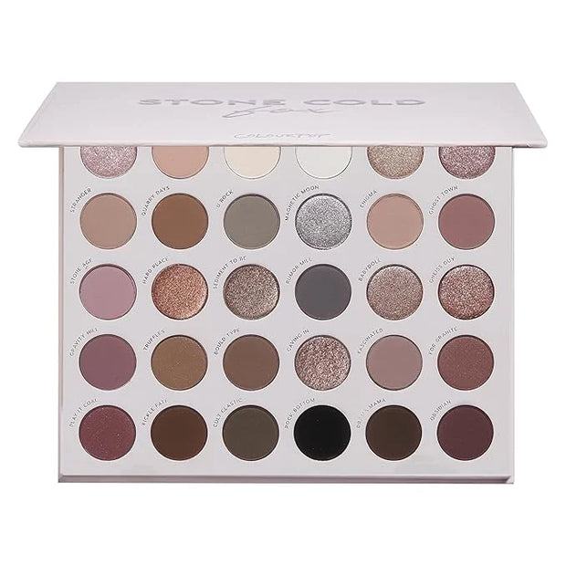 ColourPop Stone Cold Fox Eyeshadow Palette - 30 Pan Cool Tone Eye Makeup Palette with Matte & Metallic Finishes - High-Pig...