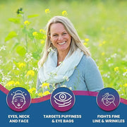 Instant Eye Cream for Dark Circles and Puffiness, Eye Bags & Anti Wrinkle Eye Cream - Plant-Based Serum with Fast-Acting I...