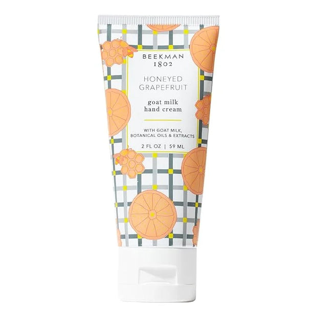 Beekman 1802 Pure Goat Milk Hand Cream, Honeyed Grapefruit - Scented - 2 oz - Moisturizing Lotion for Dry Skin - Anti-Agin...