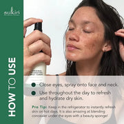 Sukin Organics Hydrating Mist Toner, Rosewater Facial Mist Spray, Refreshing Skin Care Routine for Face & Neck, Suitable f...