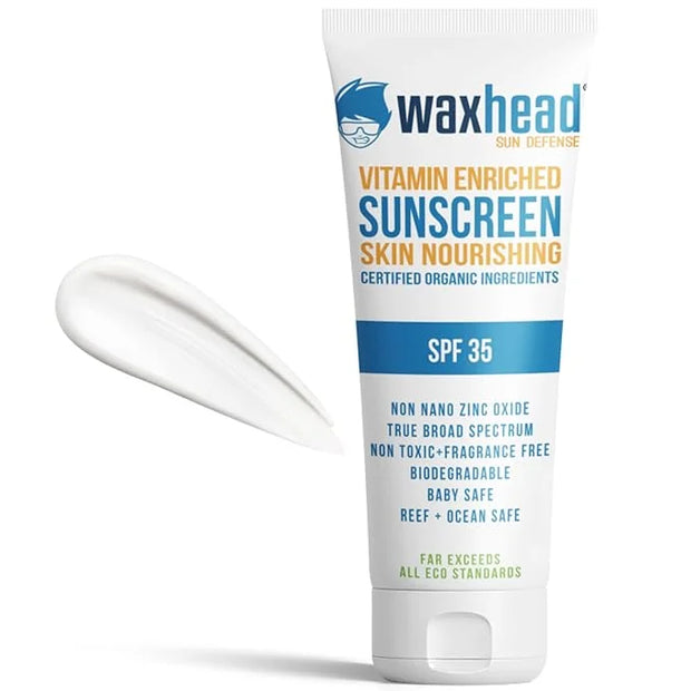 Waxhead Mineral Sunscreen, Non Nano Zinc Oxide Sunscreen, Non Toxic Sunscreen, Natural Sunscreen, Tattoo Sunscreen, Biodeg...