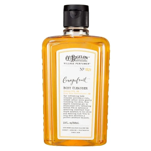 C.O. Bigelow Grapefruit Body Cleanser, Village Perfumer Moisturizing Body Wash for Men & Women with Aloe Vera, Sodium PCA,...