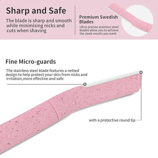 Dermaplane Razor, Face Razors for Women, Dermaplaning Tool for Women Face, Remove Facial Hair and Perfectly Shape Brows, w...