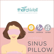 Anti-Stress Clay Bead Sinus Eye Mask, Lavender & Chamomile, Pink (Pack of 2) - Product Image