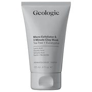 Geologie Micro Exfoliator & Clay Mask | 3-in-1 Deep Cleansing Face Wash, Pore Refining Mask & Skin Exfoliant | Tea Tree & ...