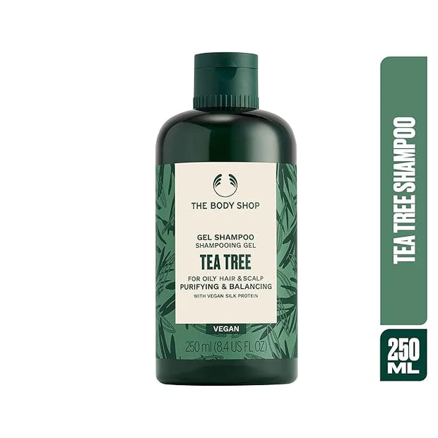 The Body Shop Tea Tree Purifying & Balancing Shampoo for Oily Hair & Scalp, Vegan, 8.4 Fl Oz - Product Image