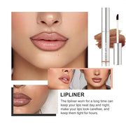 3PCS Peel Off Lip Liner, Light Brown/Dark Brown/Burgundy Light