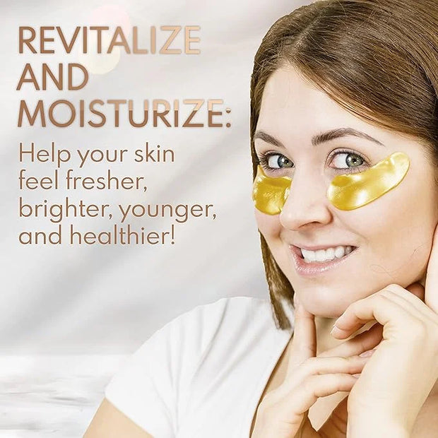 Under Eye Anti-Aging Eye Mask Collagen Patch Treatment for Minimizing Wrinkles, Puffy Eyes, Eye Bags, Dark Circles, Fine L...