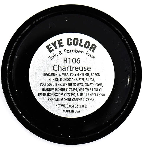 Chartreuse Bright Neon Yellow Green Shimmer Pressed Powder Single Vegan Eyeshadow; Talc, Paraben & Cruelty Free - Product ...