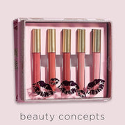 Beauty Concepts Lip Gloss Collection – Shimmering, Glossy Lip Makeup Set for a Radiant Finish, Pink - Product Image