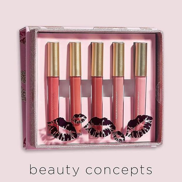 Beauty Concepts Lip Gloss Collection – Shimmering, Glossy Lip Makeup Set for a Radiant Finish, Pink - Product Image