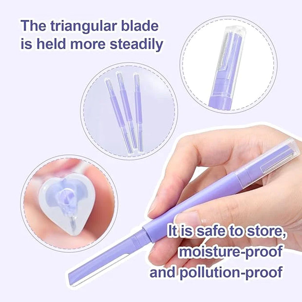 Dermaplane Razor for Women Face & Eyebrow - Dermaplaning Tool for Peach Fuzz Facial Hair Removal,High Precision Blade for ...