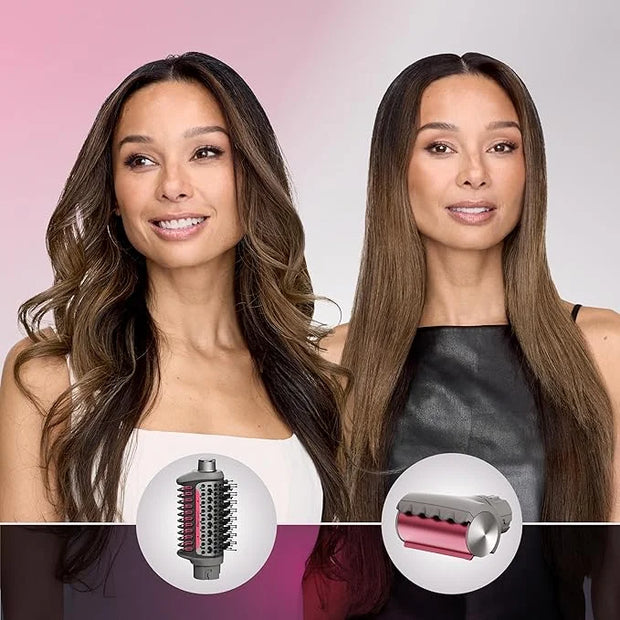 Shark FlexFusion Hair Dryer with Fusion Hair Brush, Diffuser, Ceramic Air Styler with Auto-Wrap Hair Curlers, Ceramic Plat...