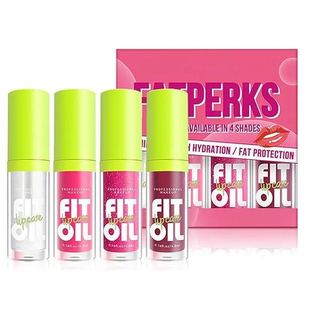 Hydrating Lip Oil, Big Brush Head Lip Glaze Shiny Transparent Lip Glow Oil, Nourishing & Non-sticky Long Lasting Fresh Cle...