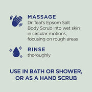 Dr Teal's Pure Epsom Salt Body Scrub, Relax & Relief with Eucalyptus & Spearmint Essential Oils, 16 oz (Pack of 3) - Produ...