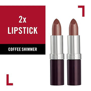 Rimmel Lasting Finish Extreme Lipstick, Coffee Shimmer,0.14 Ounce (Pack of 2) - Product Image