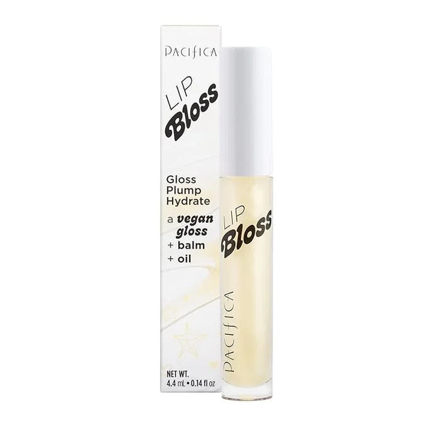 Pacifica Plumping Lip Gloss – Vanilla Bean (Creamy Neutral Tint) Hydrating Lip Oil Balm, Gentle Lip Plumper with Shea & Jo...
