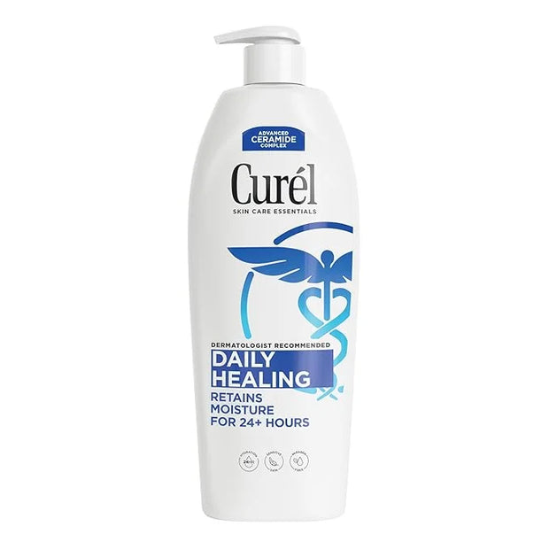 Curel Daily Healing Body Lotion for Dry Skin, Dermatologist Recommended Hydrating Body Lotion with Advanced Ceramides Comp...