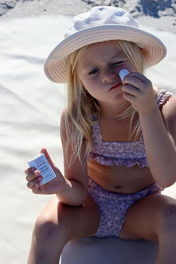 Zoey Naturals SPF 50 Mineral Sunscreen Stick for Babies & Kids - Safe Sunblock Moisturizer for Body & Face - with Rose Hip...