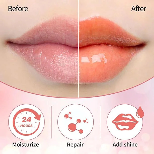 Hydrating Lip Glow Oil, Moisturizing Lip Glow Oil, Nourishing Glossy Transparent Lip Oil, Plumping Lip Oil, Lip Balm, Non-...