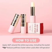 Retinol Eye Stick, Anti-Aging Eye Cream for Wrinkles, Dark Circles, Puffiness & Bags Under Eyes, All-in-one Multi Eye Balm...