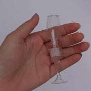 FZBNSRKO 10 Pcs Lip Gloss Tubes Mini Wineglass Shaped Empty Lip Mini Refillable Bottles Lip Gloss Tube Lip Balm Containers...