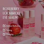 Glow Flow Roseberry Lock N Roll Eye Serum– Hydrating & Firming Eye Treatment for Dark Circles, Puffiness, and Dryness with...