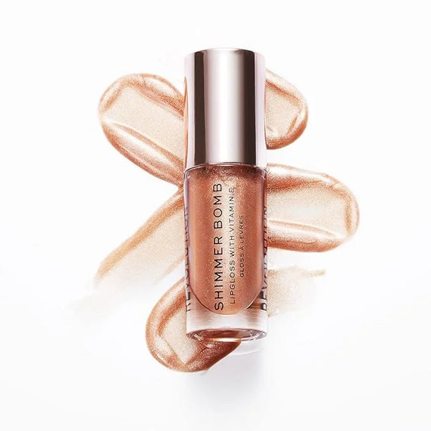 Makeup Revolution, Shimmer Bomb Lip Gloss, Infused With Vitamin E, Shimmery Finish, Available In 6 Shades, Starlight, 4.5m...