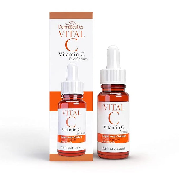 Vital C Vitamin C Serum for Eyes, 0.5 ounces | Anti Aging & Anti Wrinkle | Light Moisturizer | Skin Firming | Boosts Colla...