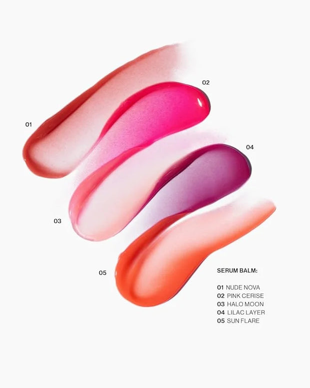 MAKE Beauty Serum Balm Hydrating Lip Oil. Vegan Moisturizing Lip Gloss with Plumping Effect. Lip Treatment Cream for Soft,...