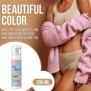 Self Tanner Dark Mousse - Fast-Acting, Anti-Cellulite, Natural Glow, Enriched with Aloe Vera & Coconut, Streak-Free & Trus...
