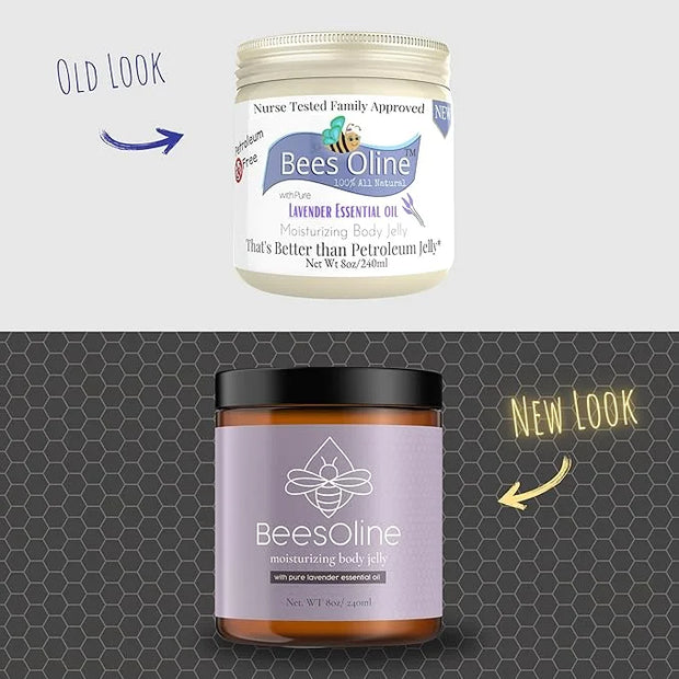 BeesOline Multi-Purpose Organic Moisturizer with Lavender | PETROLEUM FREE | Soothes dry cracked itchy skin, protectant be...