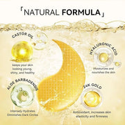 BREYLEE 24K Gold Eye Masks - 60 Pcs, Retinol & Caffeine Under Eye Patches for Reduce Fine Lines & Wrinkles, Puffy Eyes and...