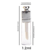 Empty Lip Gloss Tubes Containers Clear Refillable Lip Balm Bottles Transparent Mini Lipstick Containers for DIY Makeup Lip...