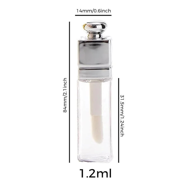 Empty Lip Gloss Tubes Containers Clear Refillable Lip Balm Bottles Transparent Mini Lipstick Containers for DIY Makeup Lip...