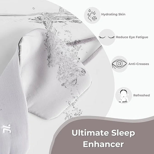 7C Soft Sleep Mask - Eye Mask - Hyaluronic Acid Anti-Aging Under Eye Cover with Adjustable Ear Elastic Straps for Full Nig...