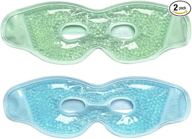 2PCS Cooling Eye Mask for Puffy Eyes, Gel Eye Mask, Reusable Hot Cold Therapy Eye Mask for Puffiness, Cold Eye Mask, Ice P...