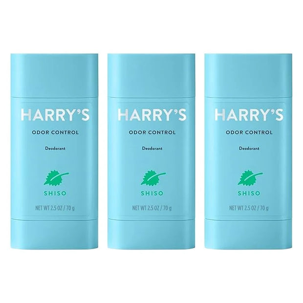 Harry's Aluminum Free Deodorant for Men - Odor Control, Shiso Scent, 2.5 Oz, 3-Pack, Men Deodorant Aluminum Free - Product...