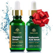 Tree of Life Beauty Facial Skin Care Set, Brightening, Firming, Hydrating, Dry Face, Dermatologist Tested - Vitamin C and ...
