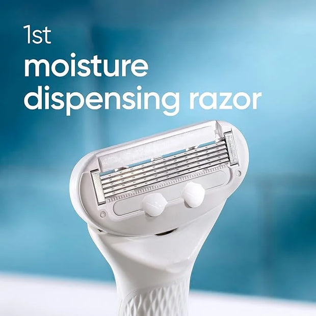Gillette Venus Radiant Skin Moisturizing Women’s Razor For Dry And Sensitive Skin With Olay Moisturizer Dispenser, 1 Serum...