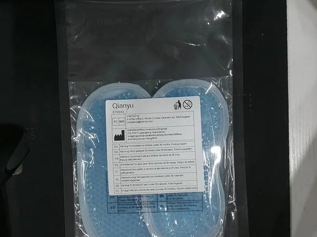 2 Pcs Cooling Eye Mask Sleeping Eyes Cooling Pads Cold Hot Gel Bead Mask Reusable Eye Ice Pack with Plush Backing Silky Ge...