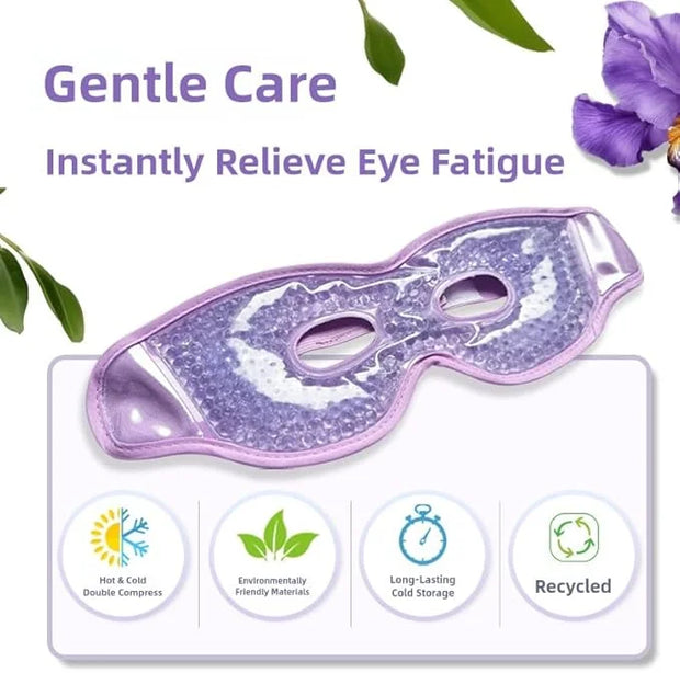 2 PCS Gel Eye Mask,Reusable,for Dark Circles,Dry Eyes,Headaches,Puffiness,Stress,migraines,Eye Bags.Allergies,Sinus discom...