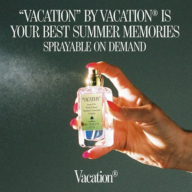 "VACATION" by Vacation Sunscreen Eau de Toilette, Beach Coconut Perfume for Women & Men, Scent of Sunscreen & Summer, Trav...