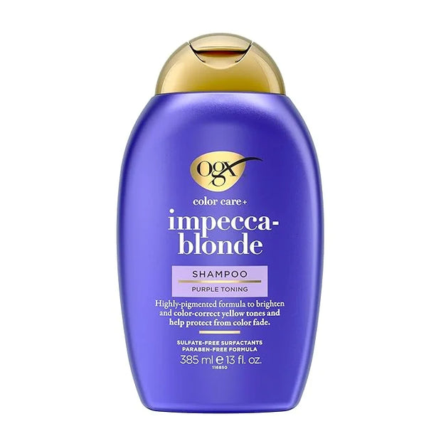 OGX Impecca-Blonde Purple Toning Shampoo, 13 fl oz - Product Image