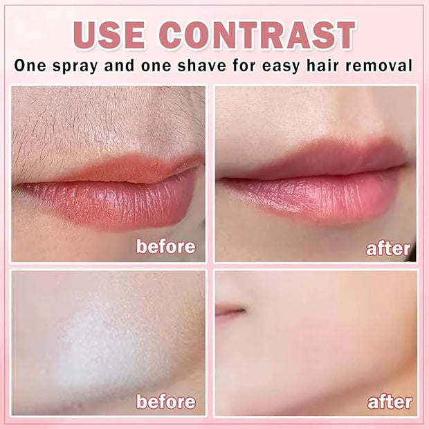Hair Identifier Spray for Face Shaving Powder for Women Skin Body Hair IdentifyingSpray for Dermaplaning Glow Reveal Face ...